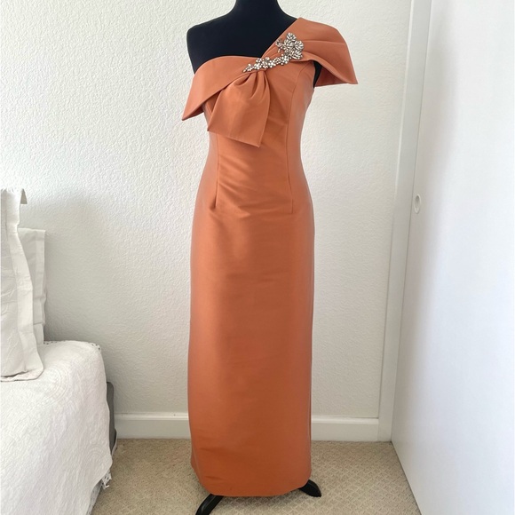 Sachin & Babi Ines Formal Gown in Copper size 6 - Picture 12 of 15